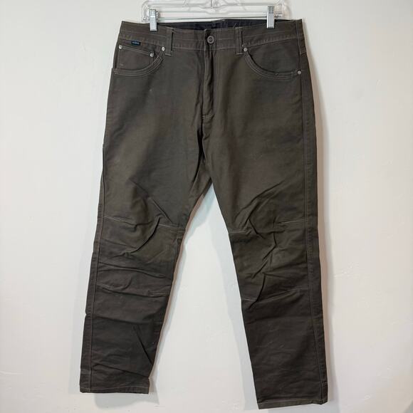 Kuhl Men's Free Rydr Pants Workwear Cargo Brown 34 x 32 Trail Hike Outdoor - Picture 1 of 10